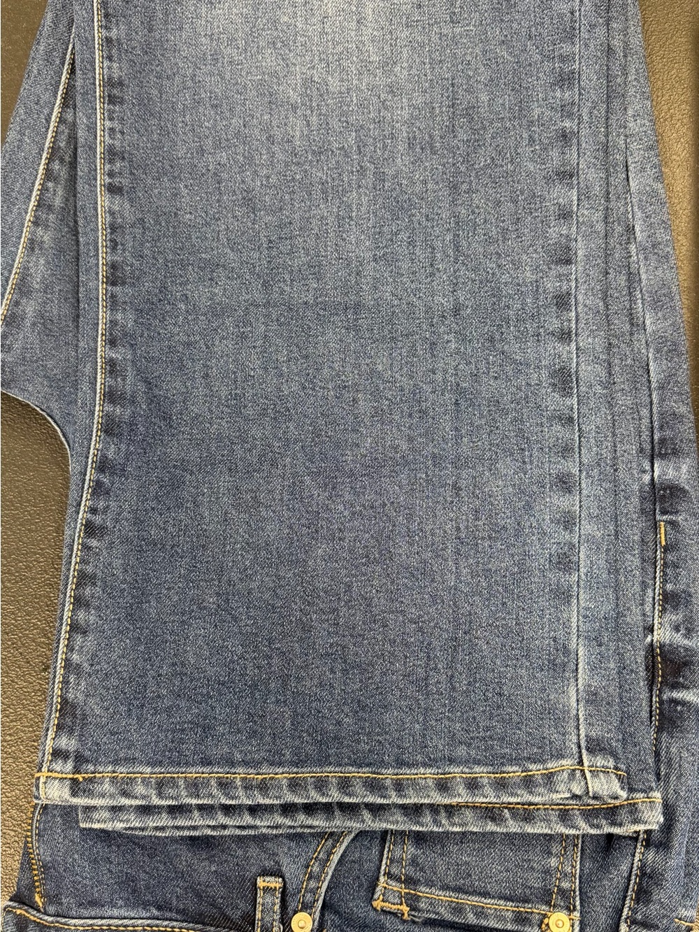 Seven7 Women's Blue Straight Leg Jeans - Picture 3 of 4